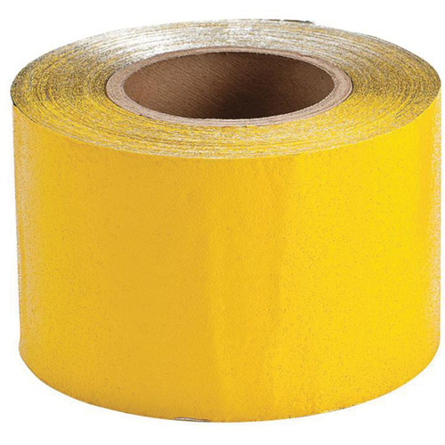 Temporary Pavement Marking Tape, 4" x 150', Vinyl, Yellow Equipment World