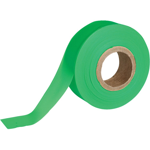 Flagging Tape, 1.188" W x 150' L, Fluorescent Green Equipment World