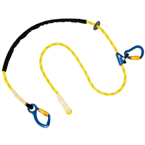 Pole Climber's Adjustable Rope Lanyard, 1 Legs, 8', CSA Class A, Nylon Equipment World