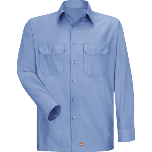 Chemise &agrave; manches longues en tissu ind&eacute;chirable, Hommes, 3T-Grand, Bleu Equipment World