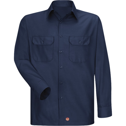 Chemise &agrave; manches longues en tissu ind&eacute;chirable, Hommes, 3T-Grand, Bleu marin Equipment World