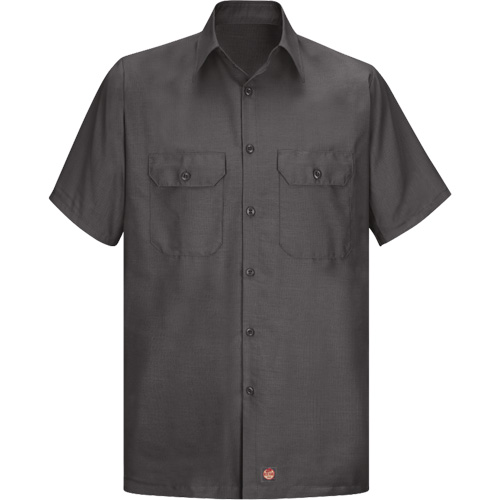 Short Sleeve Ripstop Shirt, Men's, Large (Tall), Charcoal Equipment World