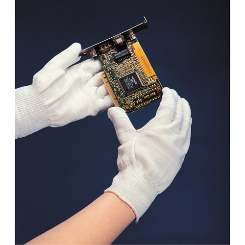 Sure Knit 13 Cut Low Lint Gloves, Nylon, Knit Wrist Cuff, Small Equipment World