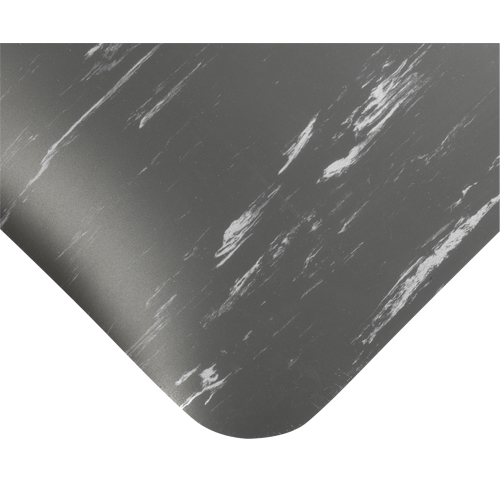Tile-Top Select Anti-Microbial Mats No.494, Smooth, 2' x 10' x 7/8", Charcoal, PVC Equipment World