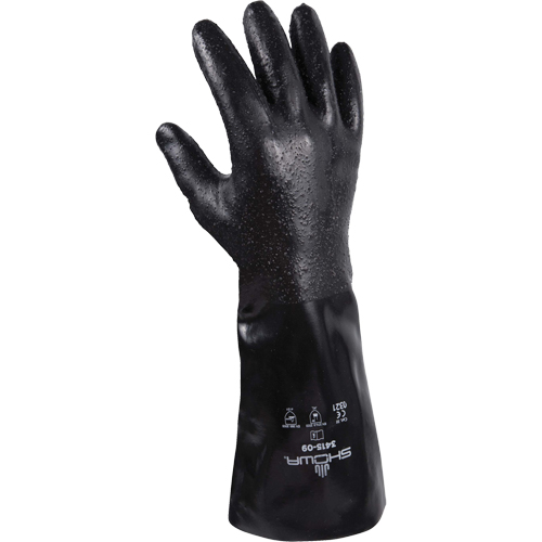 3415 Gloves, Size Small/8, 14" L, Neoprene, Cotton/Interlock Inner Lining, 66-mil Equipment World