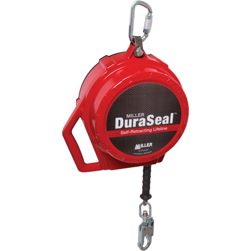 Cordage de s&eacute;curit&eacute; autor&eacute;tractable Miller DuraSeal, 50', Acier inoxydable, Pivotant Equipment World