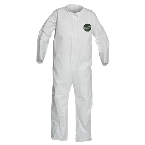 ProShield&reg; 50 Coveralls, X-Large, White, Microporous Equipment World