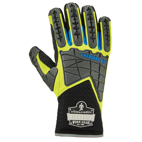 ProFlex&reg; Performance Dorsal Impact-Reducing Gloves + Thermal WP, Small, Suede Palm, Safety Cuff Equipment World