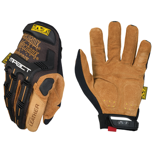 M-Pact&reg; Gloves, Small, Grain Leather Palm, Hook & Loop Cuff Equipment World