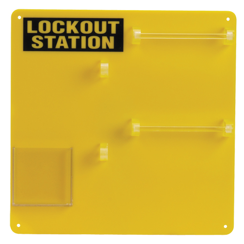 Lockout Board, 12 Padlock Capacity, Padlocks Not Included Equipment World