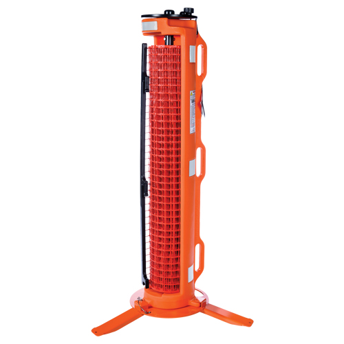 3-Legged Barrier, 50' L, Plastic, Orange Equipment World