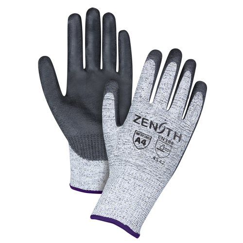Seamless Stretch Cut-Resistant Gloves, Size 6/X-Small, 13 Gauge, Polyurethane Coated, HPPE Shell, ANSI/ISEA 105 Level 4/EN 388 Level 5 Equipment World