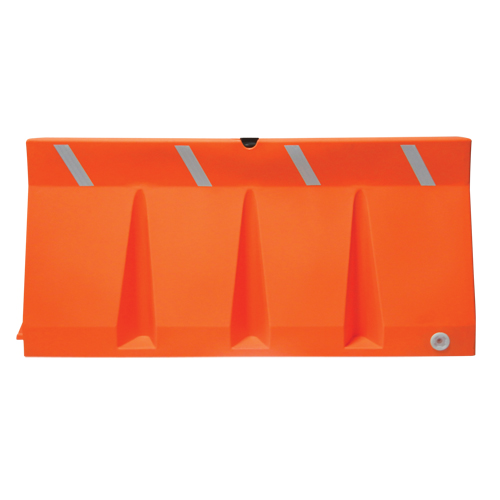 Barri&egrave;res de circulation, Rempli d'eau, 69,75" lo x 33,75" h, Orange Equipment World