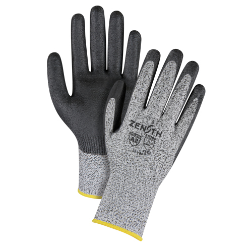 Seamless Stretch Cut-Resistant Gloves, Size Medium/8, 13 Gauge, Polyurethane Coated, HPPE Shell, ANSI/ISEA 105 Level 2/EN 388 Level 3 Equipment World