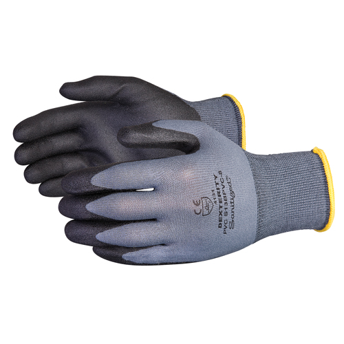 Gants enduits Dexterity, 11/2T-Grand, R&ecirc;vetement PVC, Calibre 13, Enveloppe en Nylon Equipment World