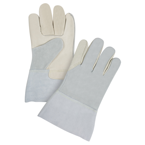 Split-Back Premium Work Gloves, Large, Grain Cowhide Palm Equipment World