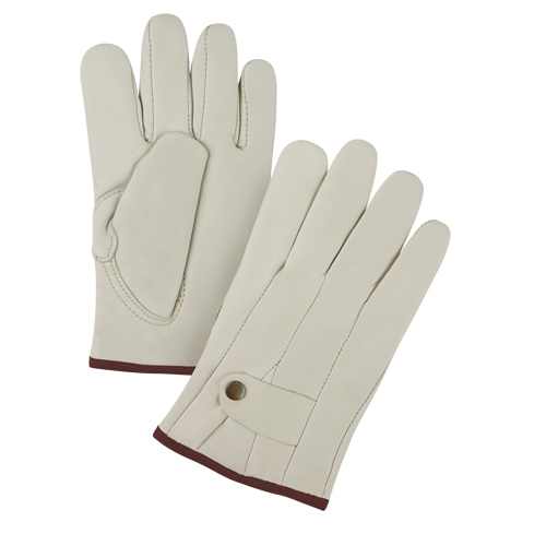 Premium Ropers Gloves, Large, Grain Cowhide Palm Equipment World