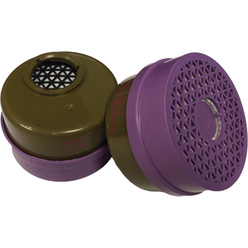 Cartouche pour respirateur, Cartouche gaz/vapeur, Gaz multiples/Vapeur organique/Filtre P100 Equipment World