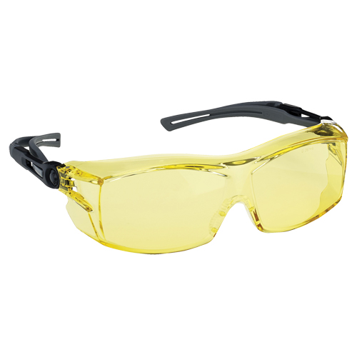 Lunettes de s&eacute;curit&eacute; s&eacute;rie Extra OTG Dynamic, Lentille Ambr&eacute;e, Antibu&eacute;e/Anti-&eacute;gratignures, ANSI Z87+/R&eacute;pond ou surpasse la norme CSA Z94.3 Equipment World