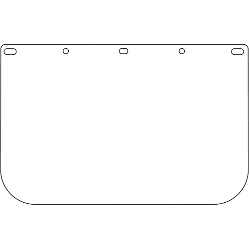 Dynamic Die Cut Faceshield Visor, Polycarbonate, Clear Tint Equipment World