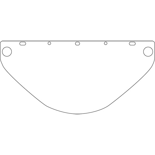 Dynamic Die Cut Faceshield Visor, PETG, Clear Tint Equipment World