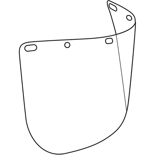 Dynamic Die Cut Faceshield Visor, Polycarbonate, Clear Tint Equipment World