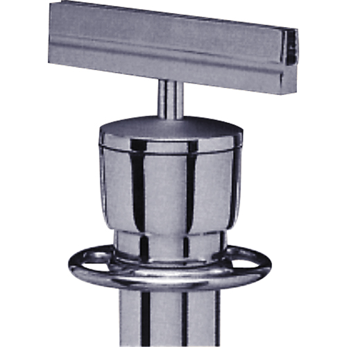 Sign Bracket for Portable Post, Satin Chrome Equipment World