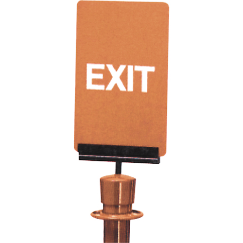"Exit" Crowd Control Sign, 11" x 7", Plastic, English Equipment World