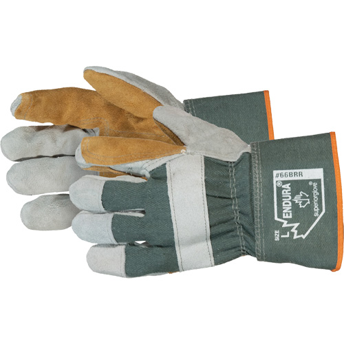 Endura&reg; Double-Palm Fitters Gloves, One Size, Split Cowhide Palm Equipment World