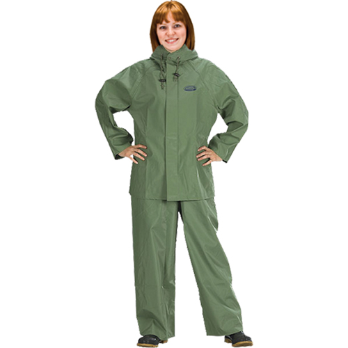 Hurricane Flame Retardant/Oil Resistant Rain Suits - Rainsuits, 4X-Large, Green Equipment World