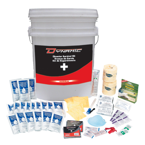 Dynamic Emergency Preparedness First Aid Kit, Class 1 Medical Device, Bucket Equipment World