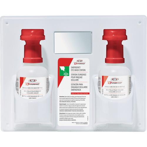 Dynamic Single-Use Eyewash Station with Isotonic Solution, Double Equipment World