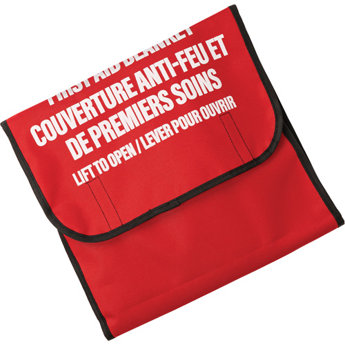 Dynamic Fire Blanket with Nylon Pouch Holder, Wool, 60"L x 71"W Equipment World