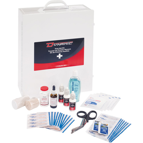 Dynamic General-Purpose Industrial First Aid Kit, Class 1 Medical Device, Metal B Equipment World