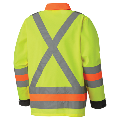 6007 Veste de s&eacute;curit&eacute; routi&egrave;re respirante, Polyester, Jaune lime haute visibilit&eacute;, T-petit Equipment World