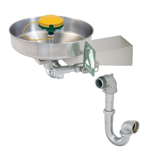 Axion&reg; Eye/Face Wash Station, Wall-Mount Installation, Stainless Steel Bowl Equipment World