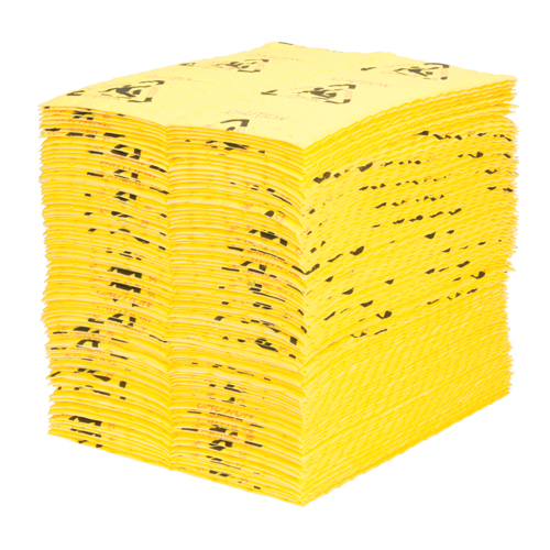 Premium Caution Pads, Universal, 15" x 18", 24.4 gal. Absorbancy Equipment World