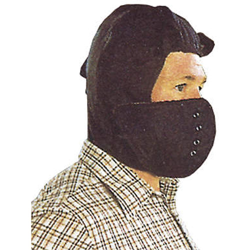 Hard Hat Winter Liner with Removable Face , Cotton/Kasha Lining, One Size, Black Equipment World