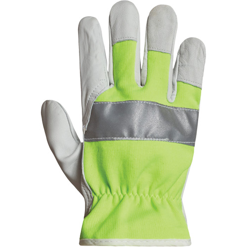 Endura&reg; Hi-Viz Reflective Driver's Gloves, 2X-Large, Grain Goatskin Palm Equipment World