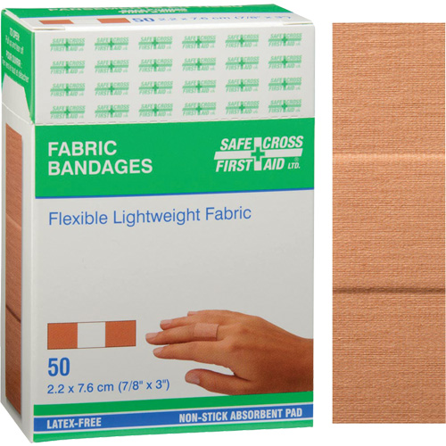 Bandages, Rectangular/Square, 3", Fabric, Non-Sterile Equipment World