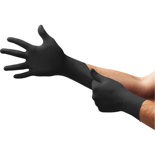 MidKnight&reg; Exam Gloves, Small, Nitrile, 4.7-mil, Powder-Free, Black, Class 2 Equipment World