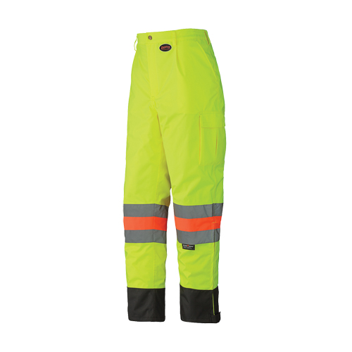 6039 Pantalon de s&eacute;curit&eacute; imperm&eacute;able pour le contr&ocirc;le de la circulation, Polyester, T-petit, Jaune lime haute visibilit&eacute; Equipment World