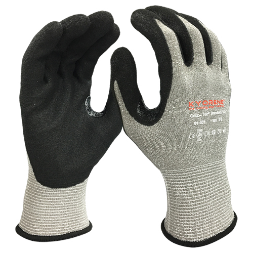 Cut-Resistant Gloves, Size Large/9, 13 Gauge, Foam Nitrile Coated, Kyorene&reg; Shell, ANSI/ISEA 105 Level 3/EN 388 Level C Equipment World