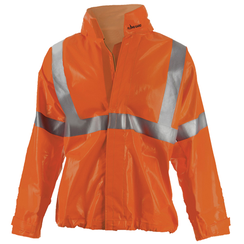 J162 310DH Utili-Gard&reg; FR Jacket, PVC, Large, Orange Equipment World
