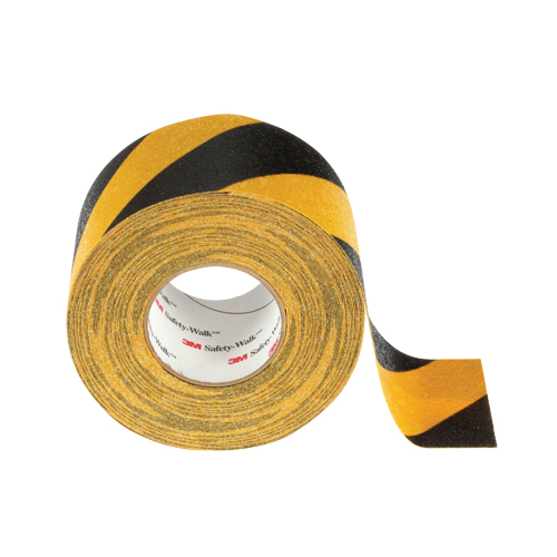 Safety-Walk 600 Series Anti-Slip Tape, 6" x 60', Black & Yellow Equipment World