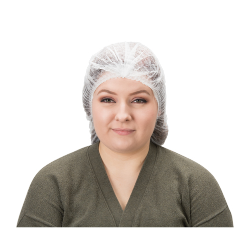 Pleated Bouffant Cap, Polypropylene, 19", White Equipment World