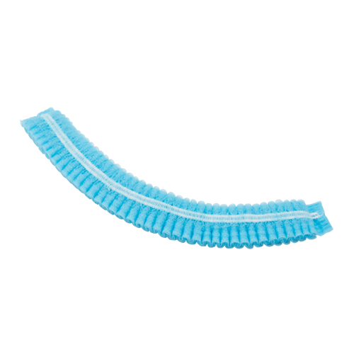 Pleated Bouffant Cap, Polypropylene, 24", Blue Equipment World