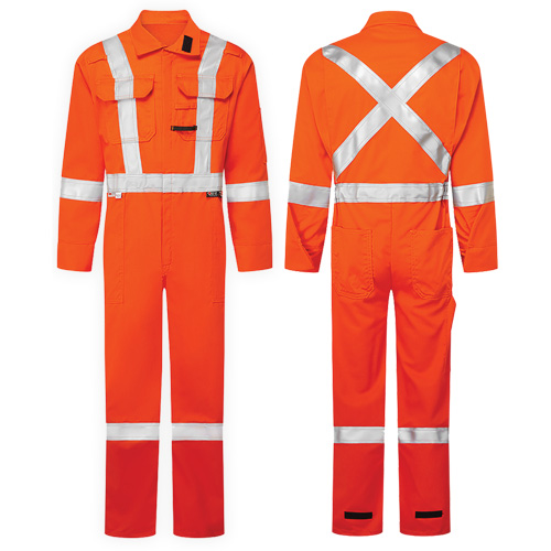 UltraSoft&reg; 7 oz. High-Visibility Deluxe Coveralls, Size 46, Orange Equipment World