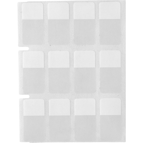 Core Series Self-Laminating Wire & Cable Labels, Vinyl, 0.5" L x 0.75" H, Clear Equipment World