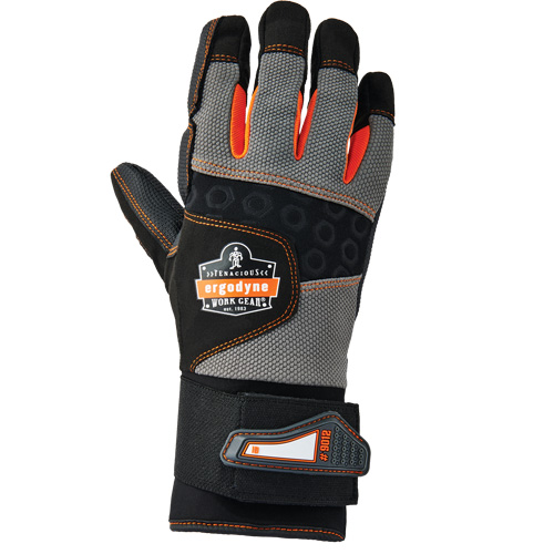 Proflex&reg; 9012 Anti-Vibration Gloves with Wrist Support, Size Small, Synthetic Palm Equipment World